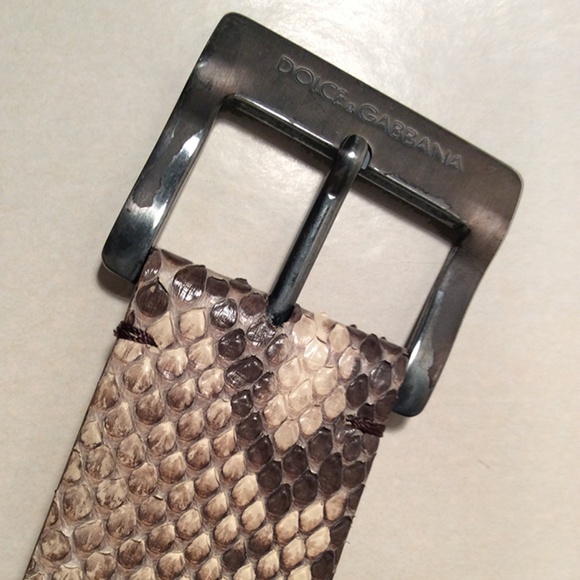 Dolce & Gabbana Genuine Python Belt